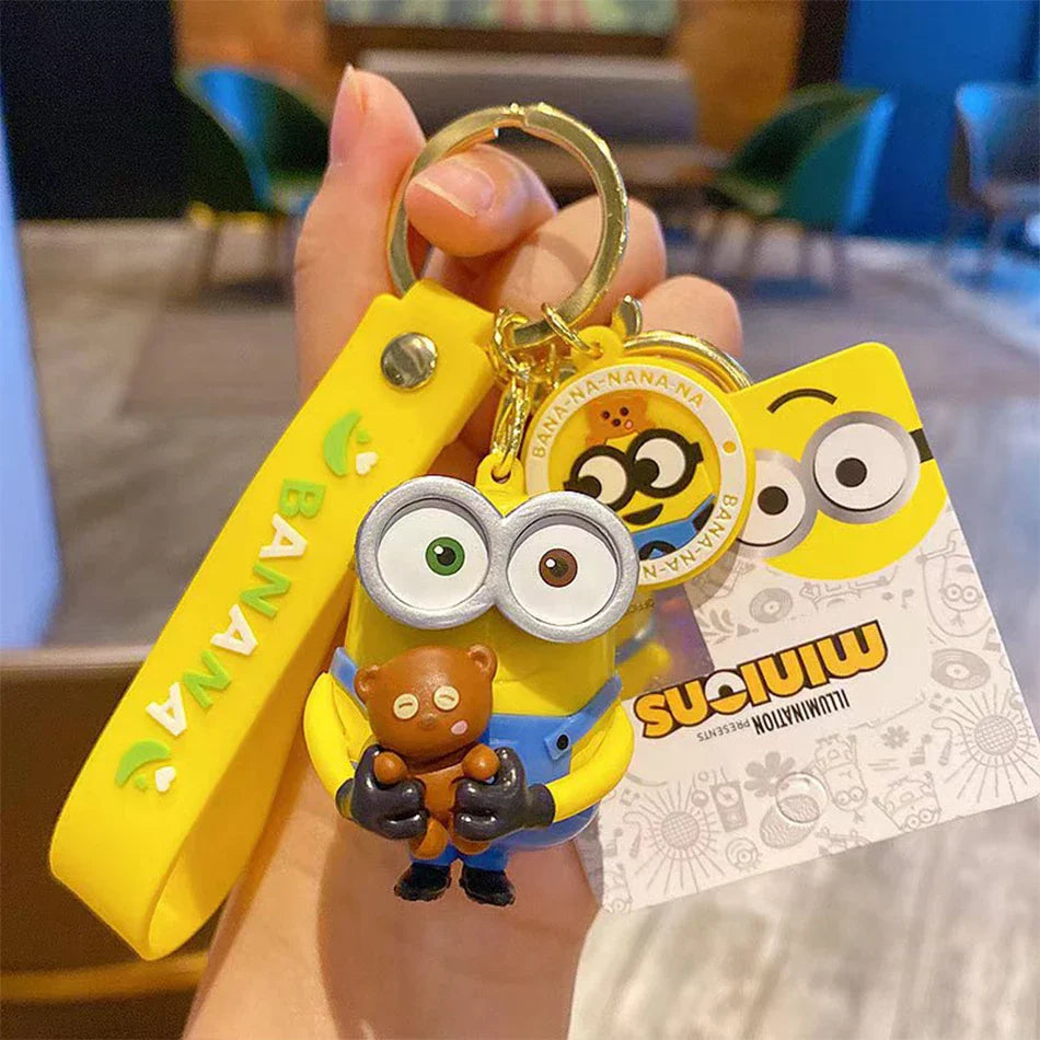 Kawaii Minions Silicone Keychain & Pendant Accessories - Image 4