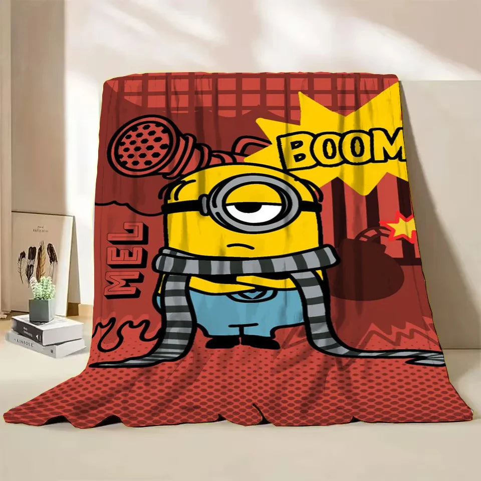 Minions Flannel Throw Blanket – Soft Winter Cartoon Blanket by MINISO - Image 7