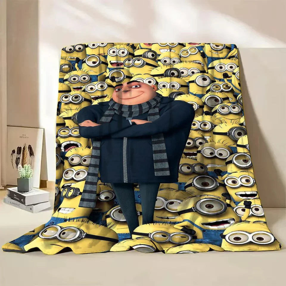 Minions Flannel Throw Blanket – Soft Winter Cartoon Blanket by MINISO - Image 4
