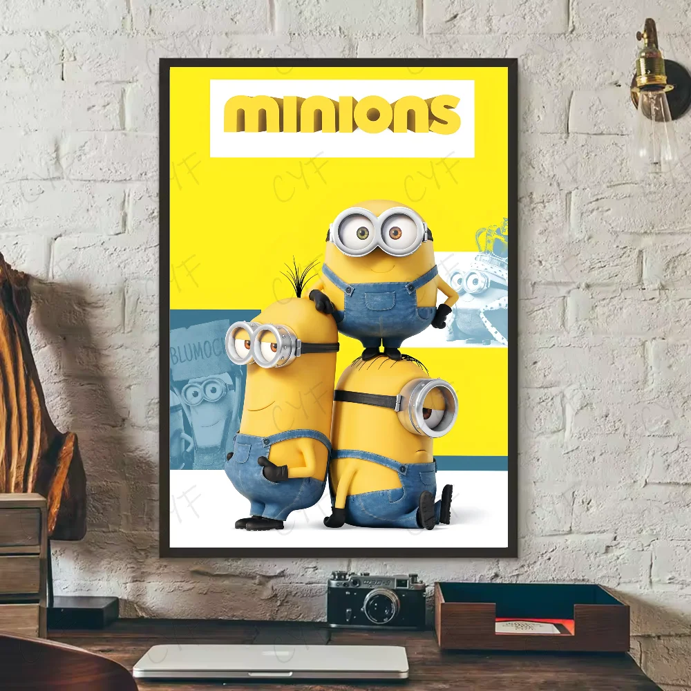 Cartoon M-Minions Cute Banana Poster Waterproof Wall Art Sticker - Image 2