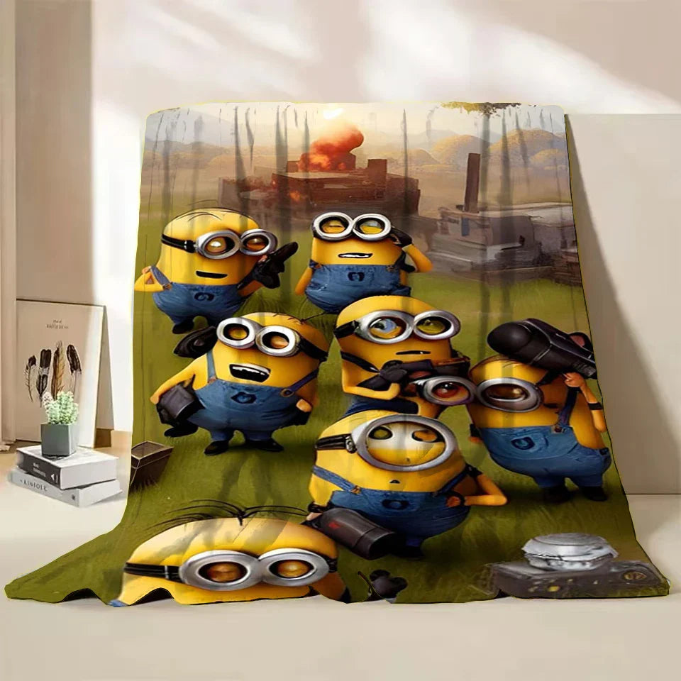 Minions Flannel Throw Blanket – Soft Winter Cartoon Blanket by MINISO - Image 5