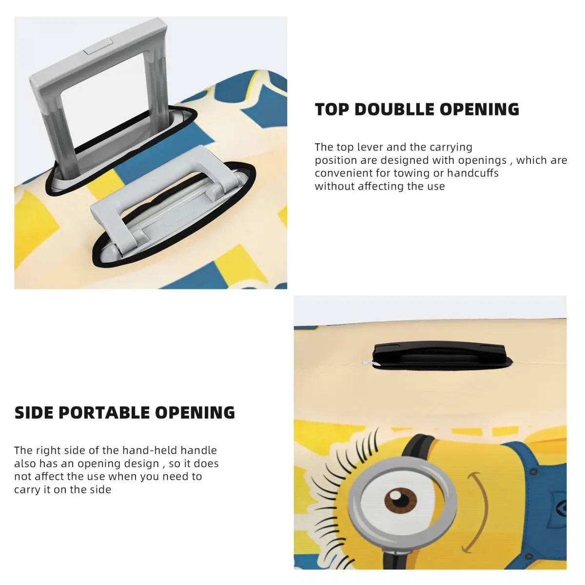 Kawaii Despicable Me Minions Suitcase Cover - Image 6