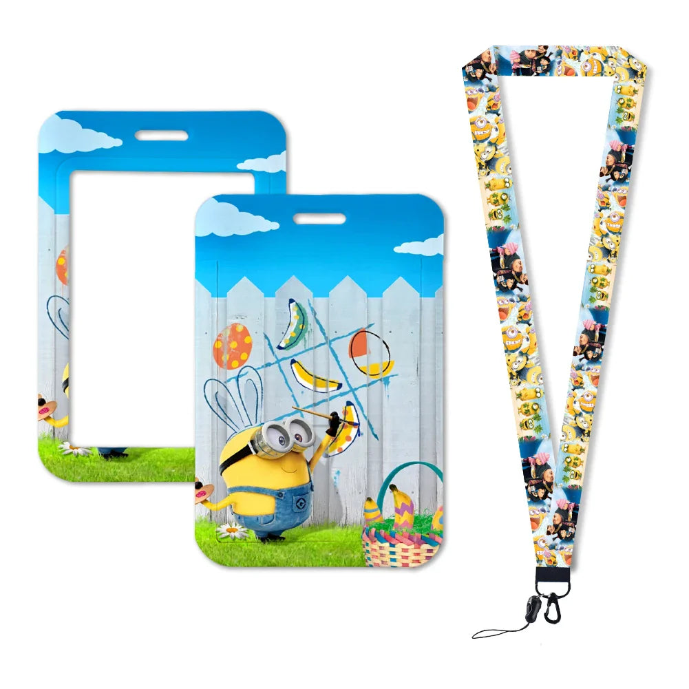 Minions Card Holder Lanyard – Cute Badge Holder for Girls & Students - Image 14