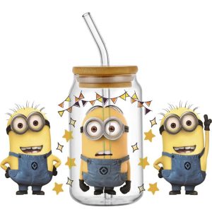Miniso Cartoon 3D Minions UV DTF Cup Wrap