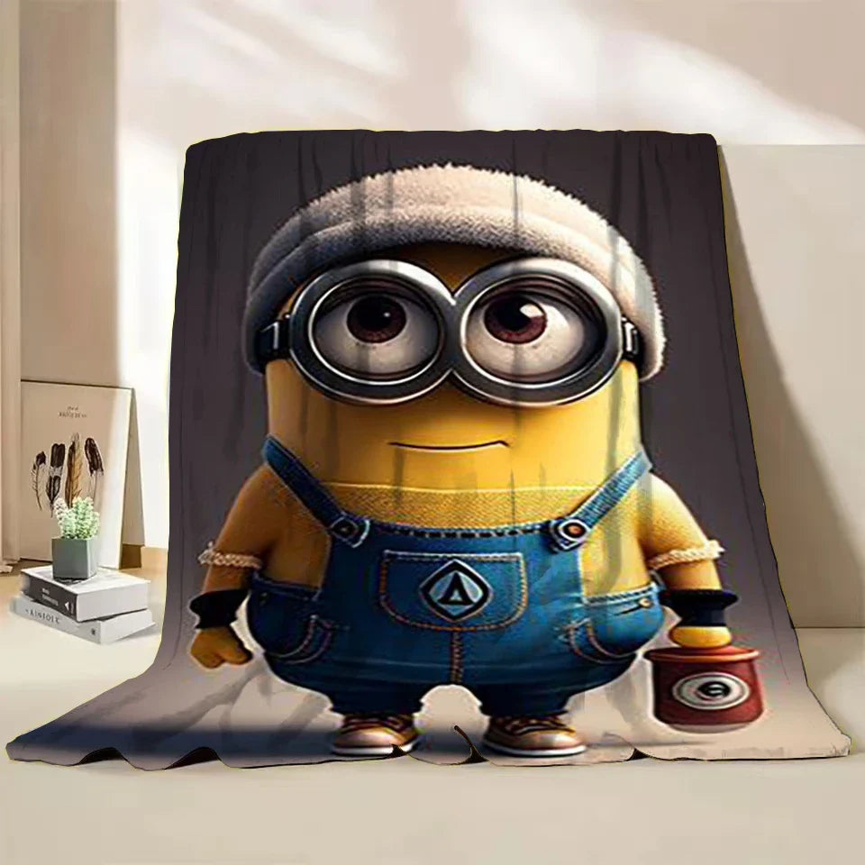 Minions Flannel Throw Blanket – Soft Winter Cartoon Blanket by MINISO - Image 9