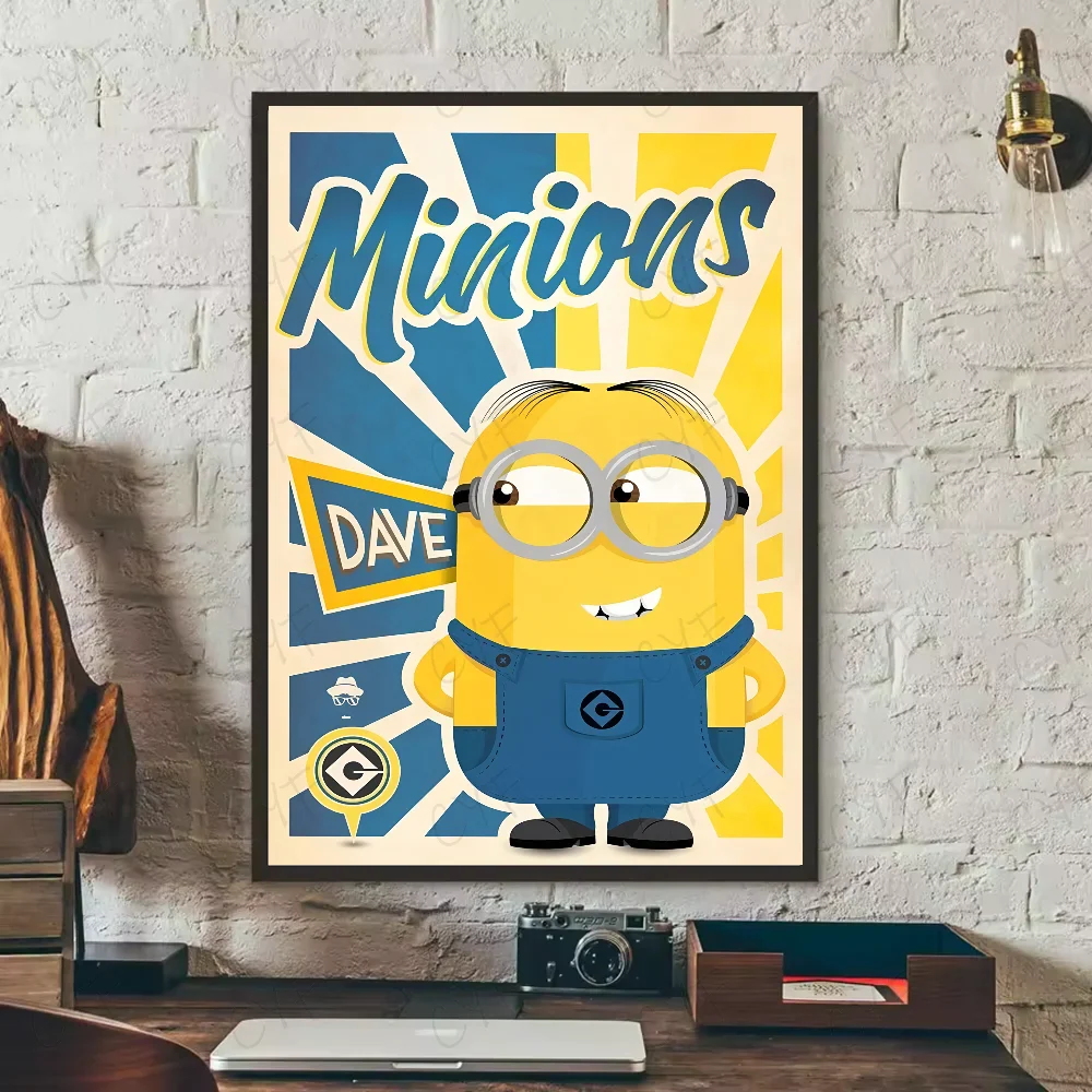 Cartoon M-Minions Cute Banana Poster Waterproof Wall Art Sticker - Image 18