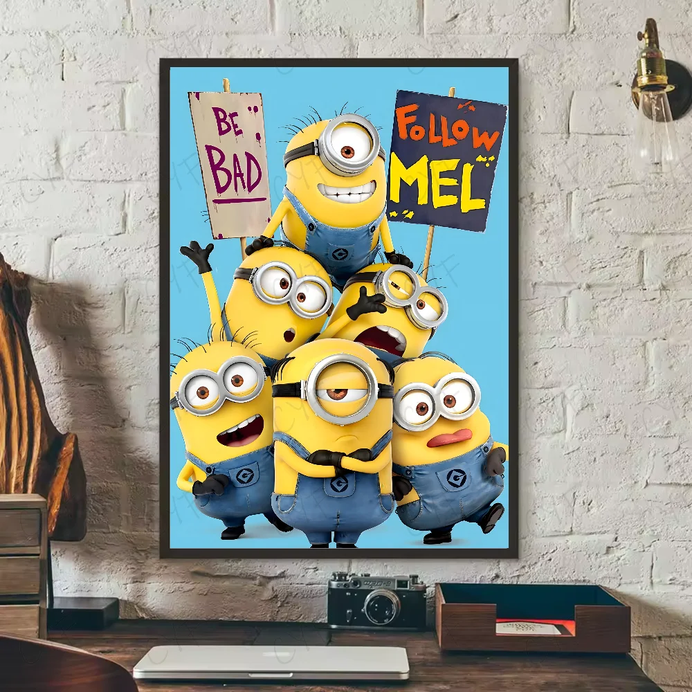 Cartoon M-Minions Cute Banana Poster Waterproof Wall Art Sticker - Image 9