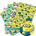 Minions Patchwork Fabric – BEAST KINGDOM Cotton-Blend Textile for Sewing