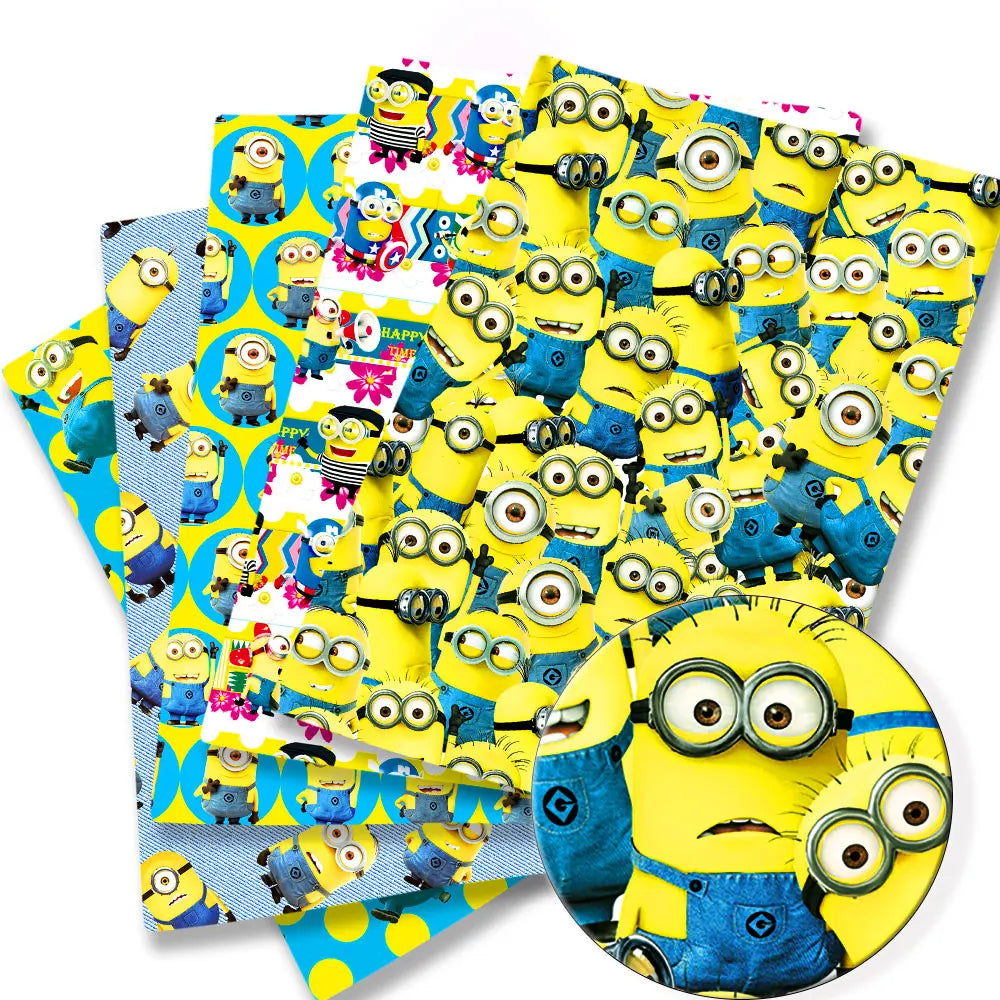 Minions Patchwork Fabric – BEAST KINGDOM Cotton-Blend Textile for Sewing