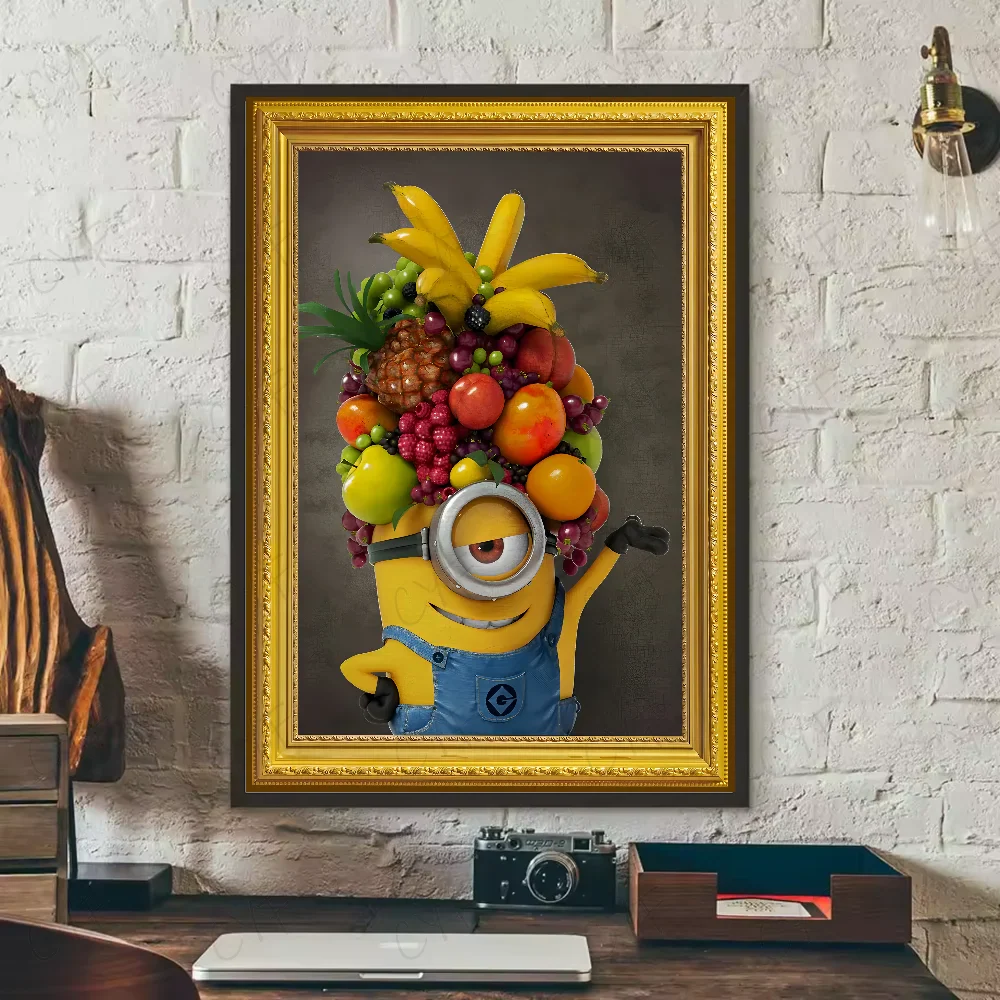 Cartoon M-Minions Cute Banana Poster Waterproof Wall Art Sticker - Image 4