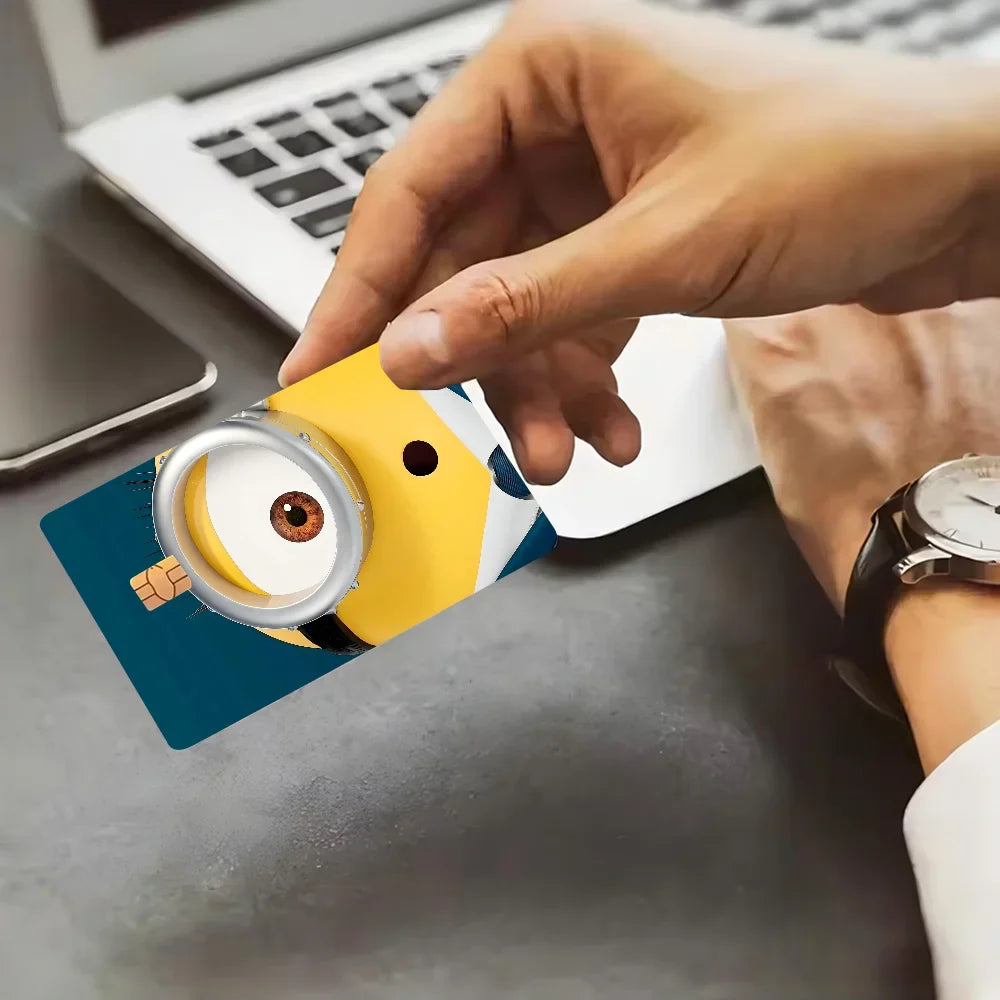Kawaii M-Minions Cute Anime Fashion Cartoon Sticker for Credit Card - Image 3