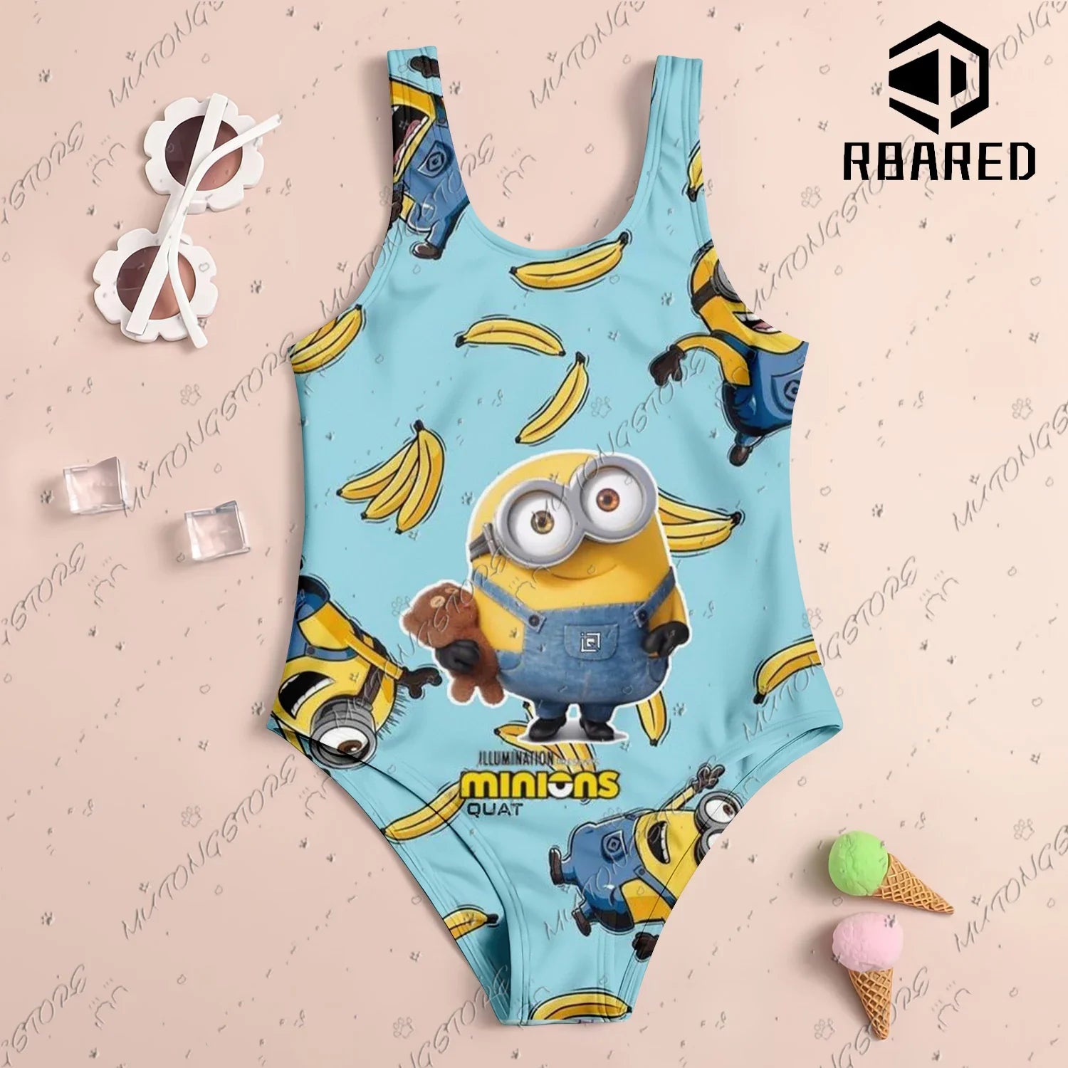 Miniso Minions One-Piece Swimsuit – Girls’ Summer Edition - Image 4